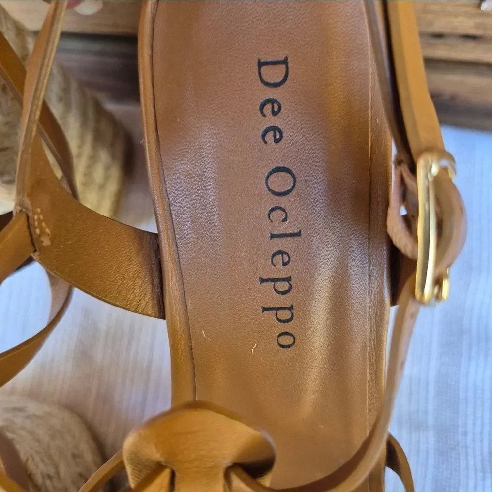 Dee Ocleppo Womens Tulum High Heel Platform Espadrille Fisherman Sandals